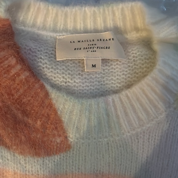 NEW Sézane Amicie Jumper in Leaves Size M - Picture 3 of 6